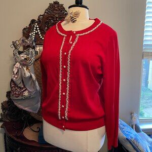 Charter Club NWOT XXL Beautiful Cardinal Red Color - fits like 2X